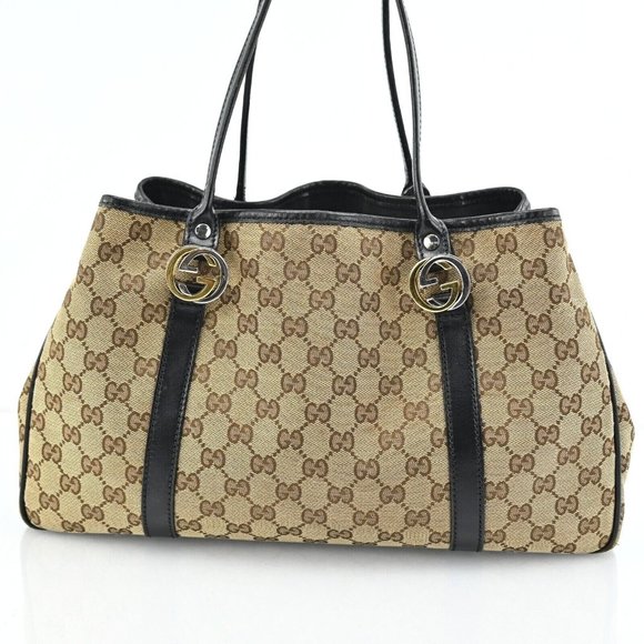 Auth Gucci Twins Heart Gg Tote Bag #47316G21B - Picture 3 of 12